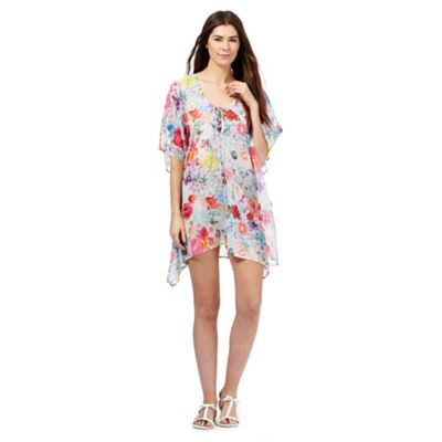 Floozie by Frost French Multi-coloured floral print sequin kaftan